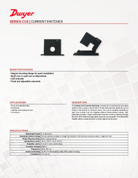 Thumbnail of document Data Sheet - Series CCS Current Switch